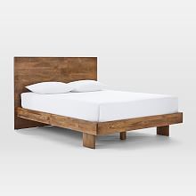 Modern Upholstered Beds, West Elm Bedding, Solid Wood Bed, Wood Bed, Contemporary Bed, Tufted Headboard, Room Planning, Upholstered Storage, Wood Beds