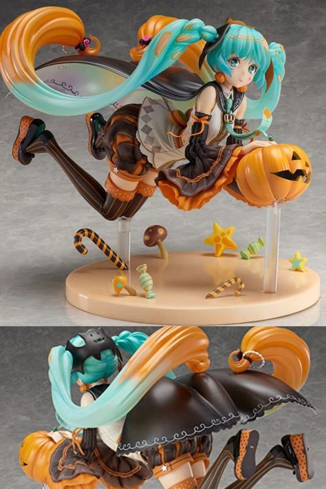 Miku Halloween, Hatsune Miku Outfits, Miku Figure, Anime Figurine, Nendoroid Anime, Miku Cosplay, Halloween Figures, Cute Diy Room Decor, Anime Figurines