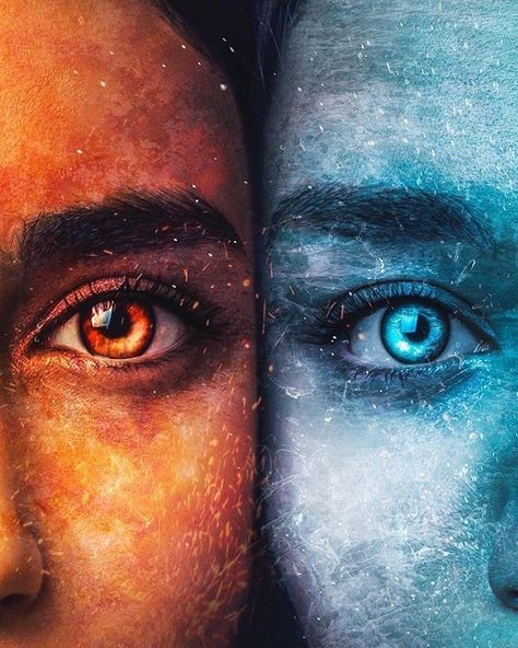 Magic Aesthetic, Eye Photography, Aesthetic Eyes, Photoshop Art, Photoshop Photography, Fire And Ice, Blue And Orange, Eye Art, Photoshop Elements