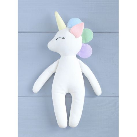 PDF Unicorn Doll Sewing Pattern - Inspire Uplift Unicorn Sewing Pattern, Animal Doll Pattern, Unicorn Sewing, Diy Rag Dolls, Felt Doll Patterns, Unicorn Life, Stuff Animals, Diy Unicorn, Unicorn Stuffed Animal