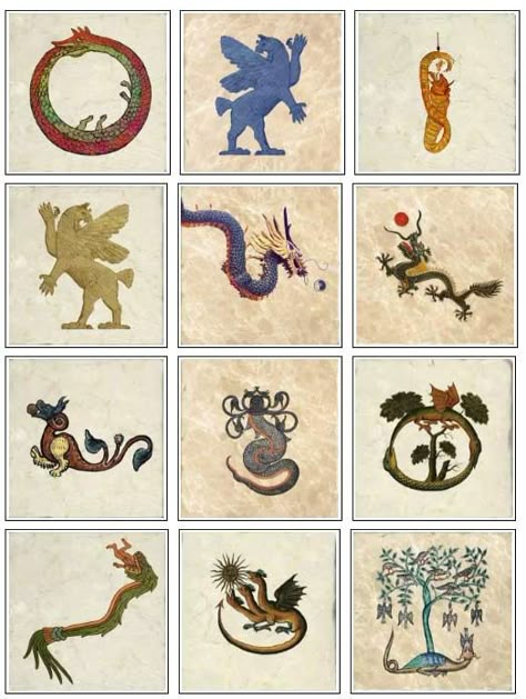 Ancient Manuscripts Illustrations, Ancient Dragon Art, Midevil Dragons, Indian Dragon, Medieval Animals, Medieval Bestiary, Arts Month, Medieval Drawings, Medieval Dragon