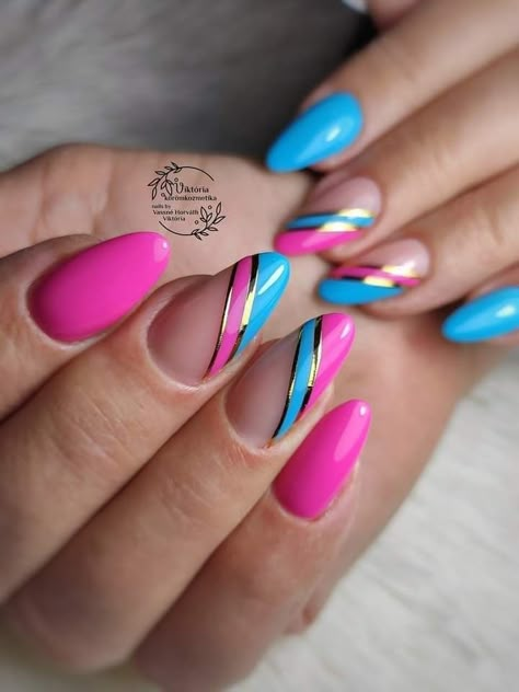 Neon Color Nail Ideas, Neon Wedding Nails, To Nails Designs, Bright Color Nail Designs Summer, Bright Nails For Summer Neon, Summer Nail Ideas Acrylic Bright Colors, Bold Summer Nails, Bright Summer Nails Designs Neon, Hot Pink Nails With Design Summer