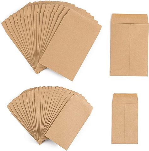 Seed Envelopes, Small Parts Storage, Home Garden Wedding, Seed Storage, Coin Envelopes, Stamp Storage, Seed Kit, Stationary Supplies, Small Envelopes