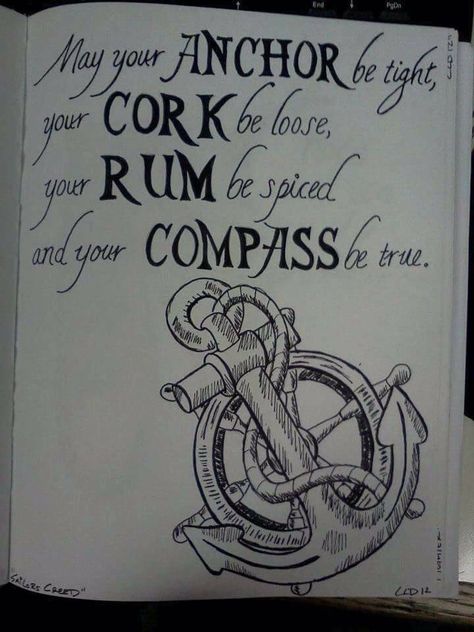 Nautical Quotes, Pirate Tattoo, Theme Tattoo, Pirate Art, Pirate Life, Small Tattoo, Nautical Theme, The Words, Compass