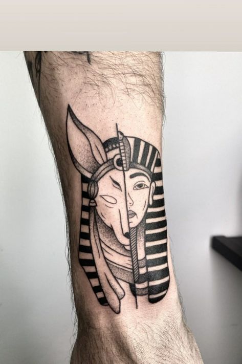 Tattoo uploaded by nico.pgt | #anubis #toutankhamon #egyptian | 1448273 | Tattoodo Tattoo Business, Small Tattoos For Guys, Book Tattoo, Line Tattoos, See Images, Image House, Simple Tattoos, Artist Studio, Small Tattoos