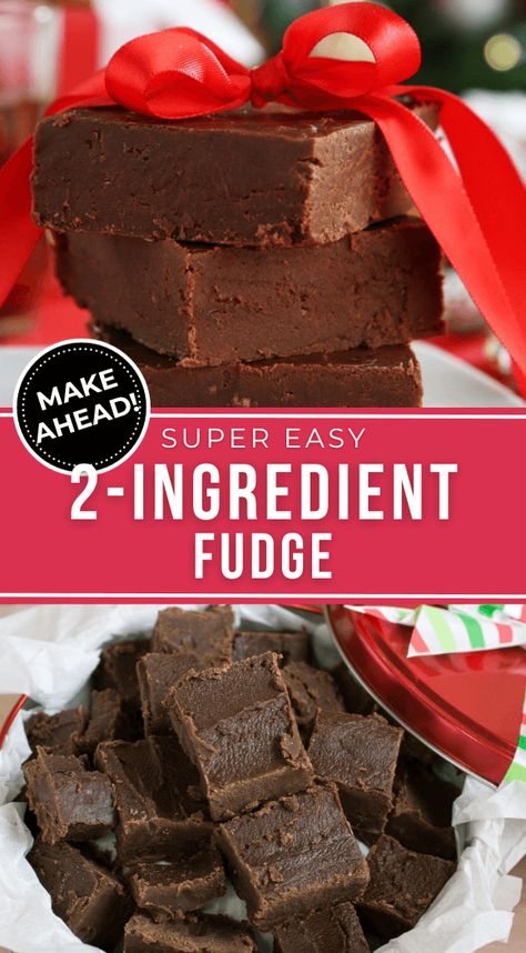 2 Ingredient Fudge is seriously the easiest dessert you can make this holiday season. This low-effort treat is great to make last minute. 3 Minute Fudge, Two Ingredient Cakes, Lemon Fudge, Two Ingredient Desserts, 4 Ingredient Desserts, 2 Ingredient Fudge, 2 Ingredient Desserts, Easiest Dessert, Desserts With Few Ingredients