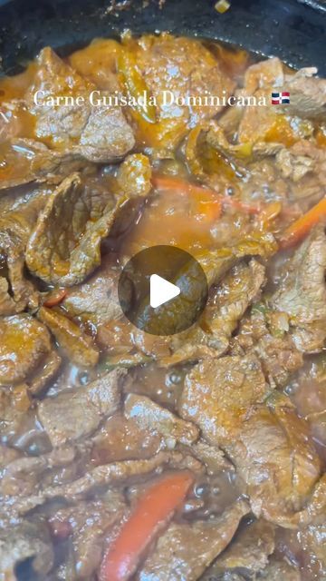 Cooking With Gi on Instagram: "Carne guisada Dominicana 🇩🇴 RECIPE BELOW 👇🏽 

This has to be the best carne guisada I’ve tasted (after my mother’s ❤️) 

I went to my mother’s house the other day and she cooked some meat for me and it was so good! I asked her for the recipe and this literally tasted so similar. I’m proud of myself lol 😌😂

Ingredients:

- adobo
- garlic powder 
- beef bouillon
- sofrito 
- vegetable oil
- sugar
- tomato paste 
- red bell pepper 
- green bell pepper 
- purple onion
- water 

I first seasoned the meat with adobo, garlic powder, beef bouillon and sofrito. I then heat up my pan and put some sugar until it turned brown (this gives the meat color). I then added my meat and left it there until it was a nice brown color. I then added some tomato paste, water, a Carne Guisada Dominicana, Onion Water, Carne Guisada, Purple Onion, Green Bell Pepper, Proud Of Myself, Green Bell Peppers, Red Bell Pepper, Adobo