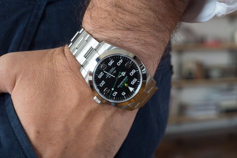 For most of its very long history, the Air-King was the simplest, least expensive Rolex – but also in some ways the purist's Rolex. How does the most recent version stack up? King Reference, Watches For Men Unique, Air King, Army Watches, Perpetual Motion, Dream Watches, Rolex Air King, Expensive Watches, Rolex Men