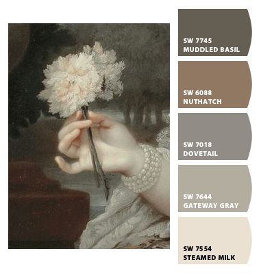 Paint colors from ColorSnap by Sherwin-Williams Ethereal Colour Palette, Fairytale Color Palette, Color Palette Landscape, Skintone Palettes, Colour Template, Oc Concept, Colour Palate, Dream Villa, Palette Art