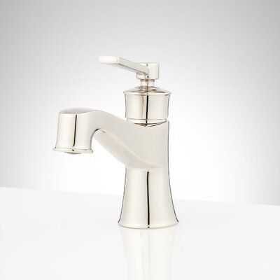 Signature Hardware Features:Single-Hole Bathroom Faucet - Brushed Nickel3-hole installation. Matches perfectly with any piece in the Pinecrest Collection. Rough-in valve needed for installation is sold separately. Dual functionality allows for one or both shower features to run at a time. Pressure balanced with integral stops. Adjustable temperature limit stop. Installation Type: Single hole faucetNumber of Installation Holes: 1Faucet Design: StandardSwivel Spout: NoSmart Enabled: NoSmart Home H Polished Nickel Faucet Bathroom, Polished Nickel Bathroom, Polished Nickel Faucet, Faucets Bathroom, Bathroom Faucets Brushed Nickel, Nickel Bathroom, Primary Bath, Single Hole Bathroom Faucet, Single Hole Faucet