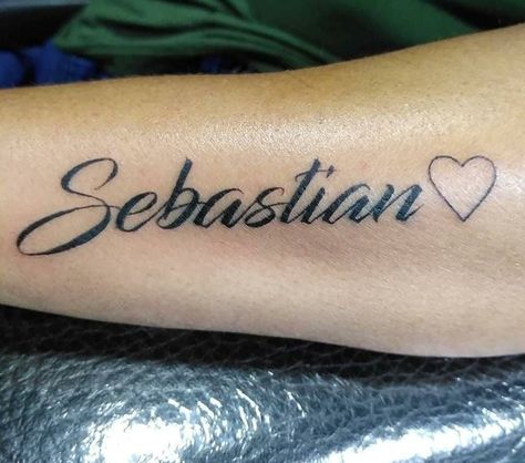 Sebastian Name, Minimalist Tattoo Ideas, Name Tattoo Designs, Name Tattoo, Tattoo Fonts, Minimalist Tattoo, Put Together, Infinity Tattoo, Fish Tattoos