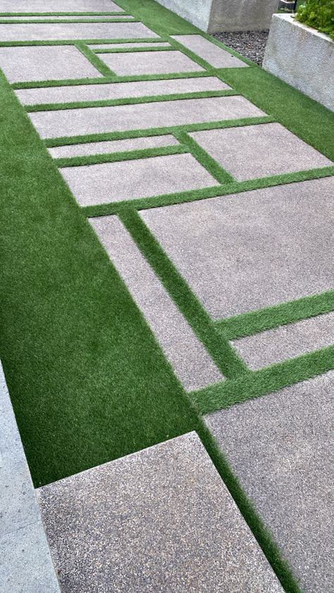 Grass Pavers, Side Yard Landscaping, Driveway Design, Modern Backyard Landscaping, Front Yard Landscaping Plans, Patio Garden Design, التصميم الخارجي للمنزل, Outdoor Furniture Plans, Diy Backyard Landscaping