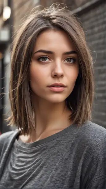 23 Effortless Style: Explore Top Low Maintenance Long Bob Haircuts Chic Hairstyle, Trendy Bob Hairstyles, Haircuts For Medium Length Hair, Thick Hair Cuts, Haircut Women, Bob Hairstyles For Thick, Chin Length Hair, Long Bob Haircuts, Short Hair Balayage