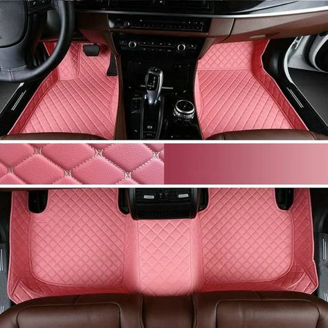 Amazon.com: Nsgdda Customize All-Weather Protection Luxury Leather Floor Mats for 99% Cars, SUVs, and Trucks According to Automotive Model (Green Mat Green Line) : Automotive Pink Car Seat Covers, Custom Car Floor Mats, Personalized Car, Pink Car, Car Personalization, Cargo Liner, Car Wheels, Car Mats, Car Floor Mats