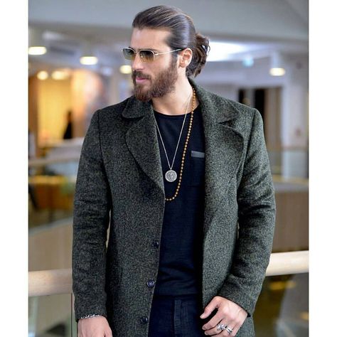 Can Divit, Can Yaman, A Man, Long Hair, Sunglasses, Hair, Black