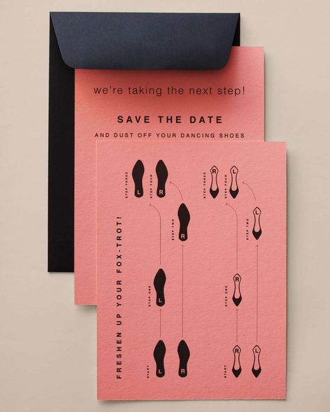 Funny Save The Dates, Shibori Fabric, Unique Save The Dates, Wedding Party Planning, Diva Design, Pink Envelopes, Vintage Paper Dolls, Save The Dates, Wedding Paper