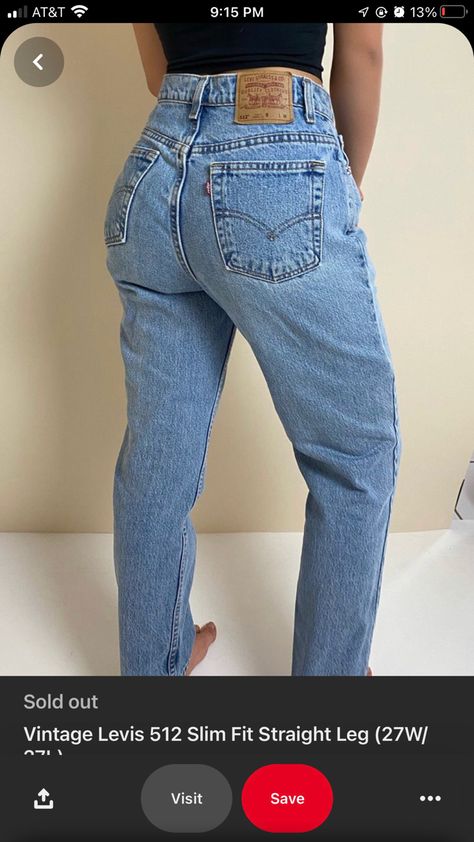 Levis Outfit, Levis 512, Levis Vintage, Jeans Outfits, Vintage Levis Jeans, Levi Jeans Women, Levi’s 501, Jeans Women, Jean Slim