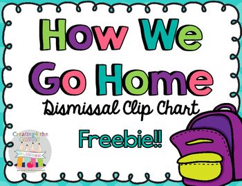 Free How we get home Dismissal Clip Chart! Simplify your end of day procedures with this bright Dismissal Clip Chart. Classroom Dismissal Chart, Dismissal Chart Free, How We Get Home Classroom, How We Get Home Chart, How We Go Home Chart Classroom, Dismissal Chart, Preschool Weather Chart, Dream Teacher, Transportation Chart