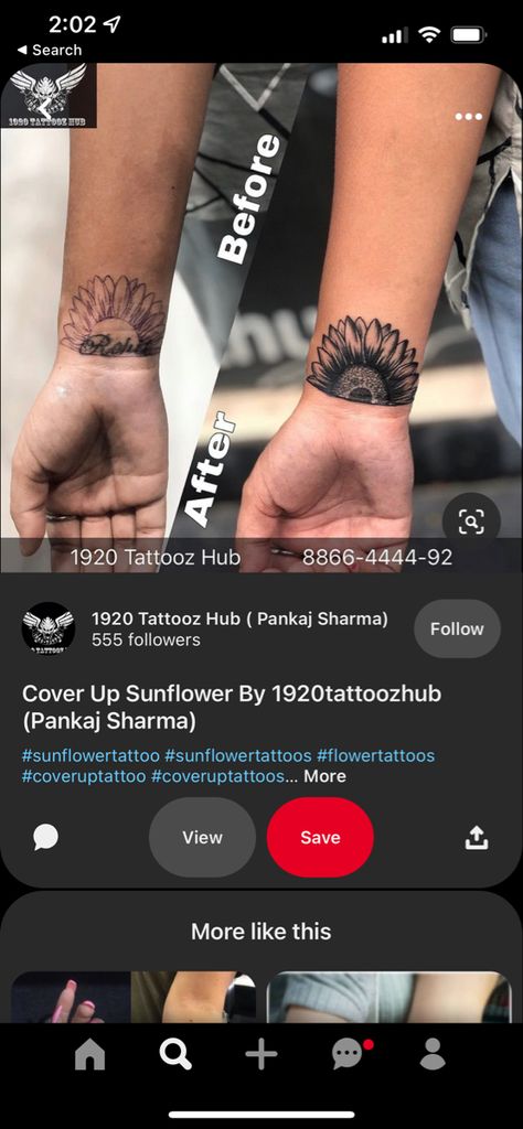 Thick Cover Up Tattoo, Sunflower Cover Up Tattoo, Name Cover Up Tattoos For Women, Cover Up Name Tattoos, Cover Up Tattoos For Women, Wrist Tattoo Cover Up, Tattoo Coverup, Name Covers, Bff Tattoos