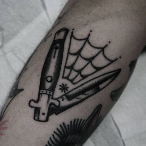 switchblade tattoo American Traditional Tattoos Black, Traditional Tattoos Black, Skinhead Tattoos, Traditonal Tattoo, Traditional Tattoo Black And White, Traditional Tattoo Man, Traditional Tattoo Stencils, Traditional Black Tattoo, American Traditional Tattoos