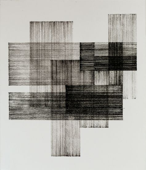 TÁSSIA BIANCHINI, Crossroads - 2015 / Ink on paper - 25,5 x 29,5 cm Soyut Sanat Tabloları, Black And White Painting, Arte Inspo, Ink On Paper, Mark Making, Art Plastique, Art Abstrait, Geometric Art, White Art