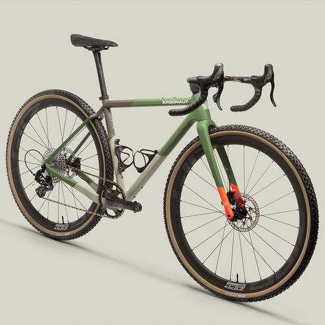 Custom Gravel Bike, Gravel Bike Outfit, Custom Bike Paint, Gravel Bike Bicycles, Gravel Cycling, Bike Riding Benefits, Green Bike, Biking Diy, Gravel Bikes