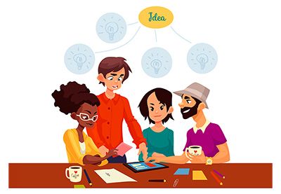 What Is the Definition of Brainstorming? (For Groups & Individuals) by Lisa Jo Rudy Office Sketch, Blog Business Plan, Online Business Ideas, Problem Based Learning, Human Logo, Big Group, Fun Website Design, Sketch Style, Profitable Online Business