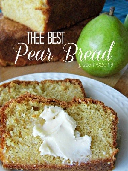 Pear Bread, Pear Ginger, Pear Recipes, Monkey Bread, Think Food, Quick Breads, Sweet Bread, Dessert Bread, Sweets Treats