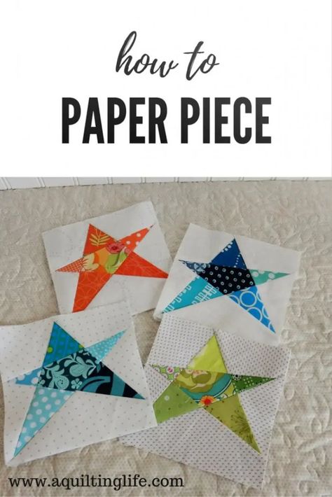 20 Free Paper Piecing Patterns for Beginners - Print/Downlaod How To Foundation Paper Piece, How To Paper Piece, Free Paper Piecing Patterns, A Quilting Life, Paper Piecing Tutorial, Paper Pieced Quilt Patterns, Foundation Paper Piecing Patterns, Paper Pieced Quilt, Beginner Quilt Patterns