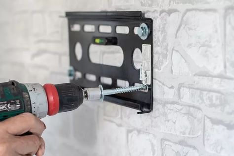 How to Mount a TV on a Wall Mount Tv On Wall, Mounting A Tv, Tv On Wall, Mount Tv, Tv Mounting, Toggle Bolts, Stud Finder, Tv Mounts, Cement Wall