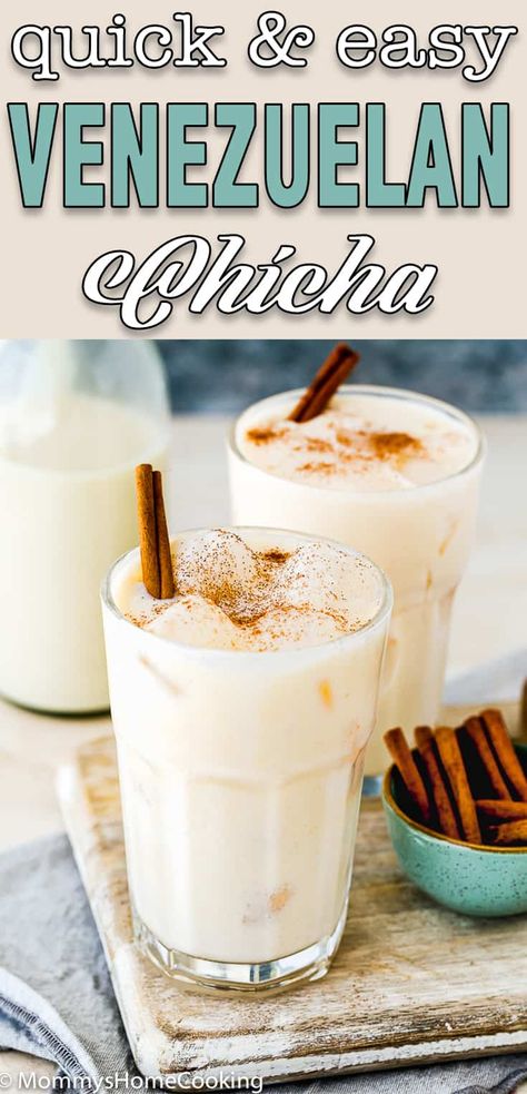 Mexican Horchata, Almond Cow, Venezuelan Food, Eggless Recipes, Smoothie Drink Recipes, Pure Vanilla, Coffee Drink Recipes, Sweet Drinks, Healthy Drinks Recipes