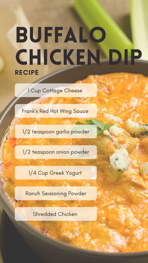 Buffalo Ranch Cottage Cheese Dip, Bariatric Cottage Cheese Recipes, Protein Buffalo Chicken Dip, Cottage Cheese Buffalo Chicken Dip, Simple Protein Meals, Cottage Cheese Recipes Healthy, Bariatric Friendly Recipes, Healthy High Protein Meals, Cottage Cheese Recipes