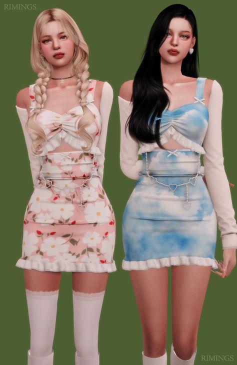 (99+) RIMINGS on Tumblr Rimings Sims 4, Sims 4 Cc Clothes, Heart Belt, Sims 4 Tsr, Sims 4 Cc Shoes, Mod Mini Dress, Sims 4 Body Mods, Normal Map, Sims 4 Dresses