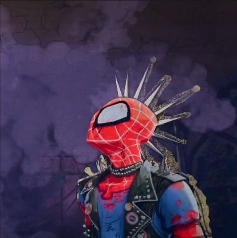 Spider Punk Side Profile, Hobie Brown Spider Punk, Hobart Brown, Marvel App, Spiderman Comic Art, Gesture Drawing Poses, Hobie Brown, Punk Boy, Spider Punk