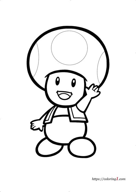 Toad Mario Coloring Pages - 2 Free Coloring Sheets (2021) Toad Coloring Pages, Toad Mario, Mario Coloring, Super Mario Coloring Pages, Mario E Luigi, Free Printable Coloring Sheets, Mario Coloring Pages, Free Coloring Sheets, Coloring Sheets For Kids