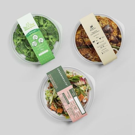 I will design elegant food sleeve label for takeout containers Food Sleeve Packaging Design, Box Sleeves Packaging, Food Label Packaging, Healthy Food Label Design, Food Container Packaging Design, Food Sleeve Packaging, Container Label Design, Salad Label Design, Salad Packaging Ideas