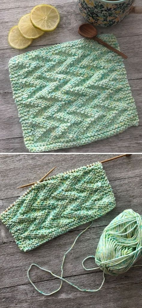 This amazing knitted dishcloth in the pictures below was made by The Kitchen Sink Shop and it's such a great idea for a housewarming gift! Handmade cloths are the best, because they are not only eco friendly, but they are also super easy and fast to make!   #knittingpattern #dishcloth #washcloth Knitted Spa Washcloths, Knitted Dish Cloths Free Patterns, Knitted Dishcloths Free Patterns, Knitted Dishcloth Patterns Free, Knitted Dishcloths, Knit Dishcloth Pattern, Cloth Patterns, Knitted Washcloth Patterns, Dishcloth Patterns Free