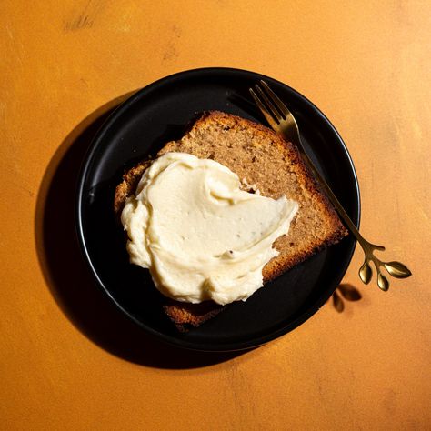 Burnt Miso Mini Pound Cake With Salty Applesauce Buttercream Miso Cake, Christina Tosi, Silicone Baking Sheet, Healthy Baking Recipes, Baking Tutorial, Fall Recipe, Miso Soup, Paid Off, My Apartment