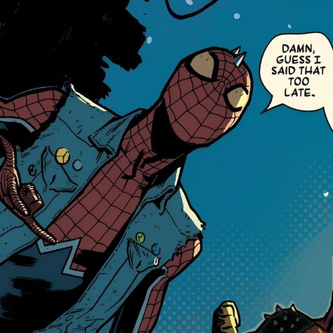 Hobie Brown Comic, Punk Spiderman, Famous Fictional Characters, Hobie Brown, Spider Punk, Image Spiderman, Spectacular Spider Man, Comic Movies, Comic Panels