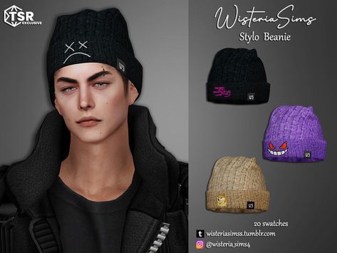 Sims 4 Cc Sims Resource Male Hair, Sims 4 Cc Accessories Hats Male, Sims4 Cc Accessories Male, The Sims Resource Sims 4 Hair Male, Beanies Sims 4 Cc, Sims 4 Bennie, Sims 4 Cc Male Beanie, Sims 4 Cc Male Hats, Sims 4 Cc Cap Male