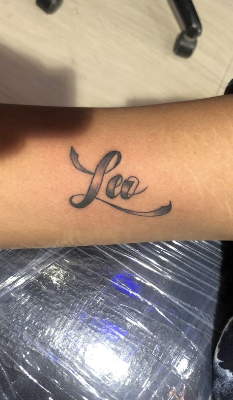 Leo name tattoo Leo Name Tattoo Ideas, Leo Name Tattoo, Leo Name, Tatto Name, Old English Names, Leo Tattoos, Name Tattoo Designs, Name Tattoo, Name Tattoos