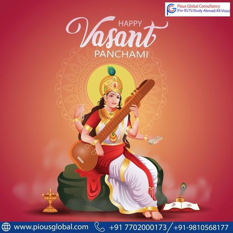 May Goddess Saraswati bestow upon you an endless sea of knowledge. Happy Basant Panchami wishes 2023! Happy Basant Panchami Wishes, Happy Vasant Panchami, Saraswati Mata, Vasant Panchami, Saraswati Puja, Hindu Worship, Oral Maxillofacial, Basant Panchami, Ligament Tear