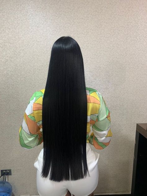 Long Jet Black Hair Straight, Long Jet Black Hair, Black Hair Straight, Long Straight Black Hair, Shiny Black Hair, Long Shiny Hair, Straight Black Hair, Big Bun, Long Silky Hair