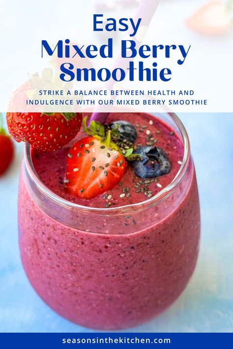 Indulge in a healthy treat with our mixed berry smoothie. Whether you need a wholesome start to your day, a refreshing post-workout snack, or a cool drink for hot summer days, this smoothie is perfect. Bursting with the flavors of juicy, ripe berries, it’s a true celebration of seasonal goodness. Best Berry Smoothie Recipes, Mixed Berry Smoothie Recipes, Berry Smoothie Recipe Healthy, Mixed Berries Smoothie, Sweet Breakfast Casserole, Berries Smoothie, Refreshing Breakfast, Smoothie Ideas, Smoothie Recipes Strawberry