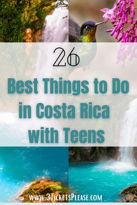 Costa Rica With Teens, Coata Rica, Things To Do With Teens, Teen Vacation, Tortuguero National Park, Cost Rica, 10 Day Itinerary, Costa Rica Hotel, Trip To Costa Rica