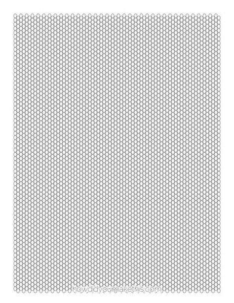 Free Printable Seed Bead Graph Paper Template in PDF #BeadingPatterns #BeadEmbroideryPattern #DIYBeadEmbroideryPatterns #BeadEmbroideryPatternsSimple Blank Beading Template, Beading Graph Paper Free Printable, Seed Bead Graph Paper, Bead Graph Paper, Graph Paper Template, Diy Bead Embroidery, Seed Bead Pattern, Bead Embroidery Patterns, Detailed Jewelry