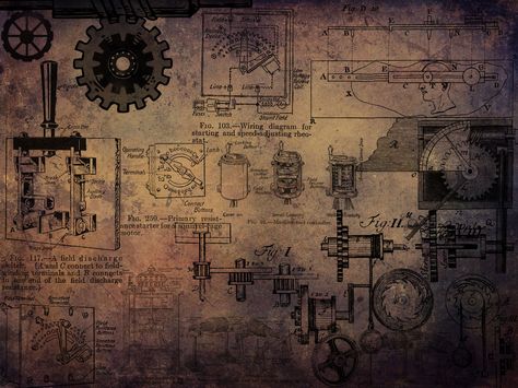 steampunk Dark Steampunk Aesthetic, Steampunk Header, Overgrown Steampunk, Clockwork Dnd, Steampunk Icons, Steampunk Workshop, Steampunk Mechanic, Steampunk Background, Steampunk Machines