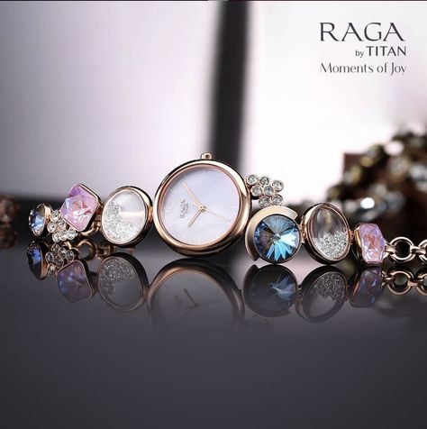 Raga by titan - moments of joy watchesshop Titan Raga Watches For Women, Titan Raga Watches Woman, Titan Watches For Women, Trendy Watches Women, Rings For Girlfriend, Gold Bangle Watch, Elegant Watches Women, Stylish Watches For Girls, Latest Necklace Design