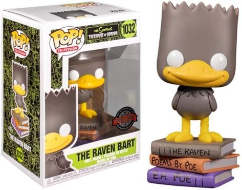 Amazon.com: Funko Pop! Television Simpsons - Bart The Raven Bart : Toys & Games The Simpsons Funko Pop, Vinyl Wishlist, Best Funko Pop, Simpsons Treehouse Of Horror, Funko Pop Dolls, Pop Characters, Pop Television, Funko Pop Collection, Brand Pop