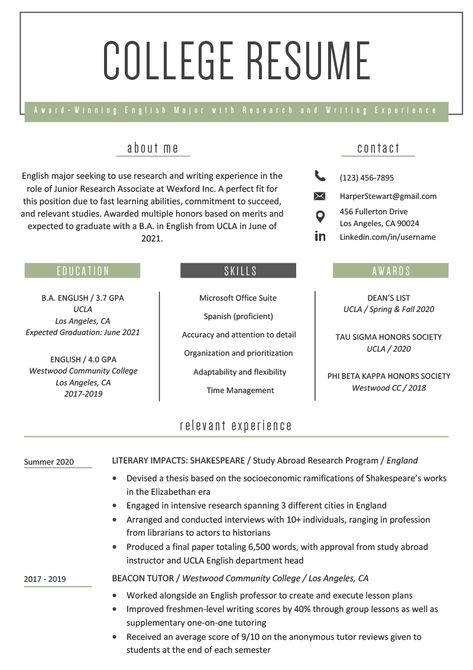 resume tips Student Template, Tips For College Students, Resume Summary Examples, Internship Resume, Write A Resume, College Resume, Project Manager Resume, Resume No Experience, Resume Advice